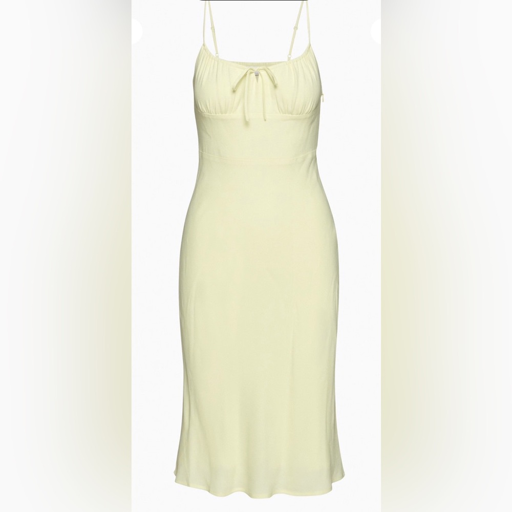 ARITZIA Wilfred Yellow Midi Dress